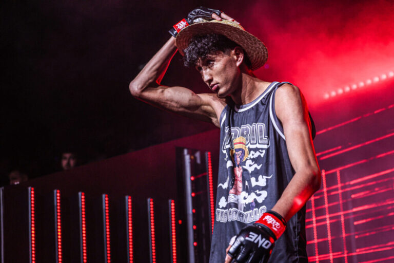 Nabil Anane walks out for his fight againts Soe Lin Oo at ONE Friday Fights 81